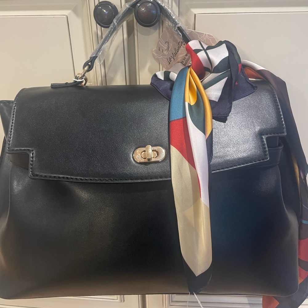 Cavalli Class Elegant Black Satchel - Picture 4 of 8